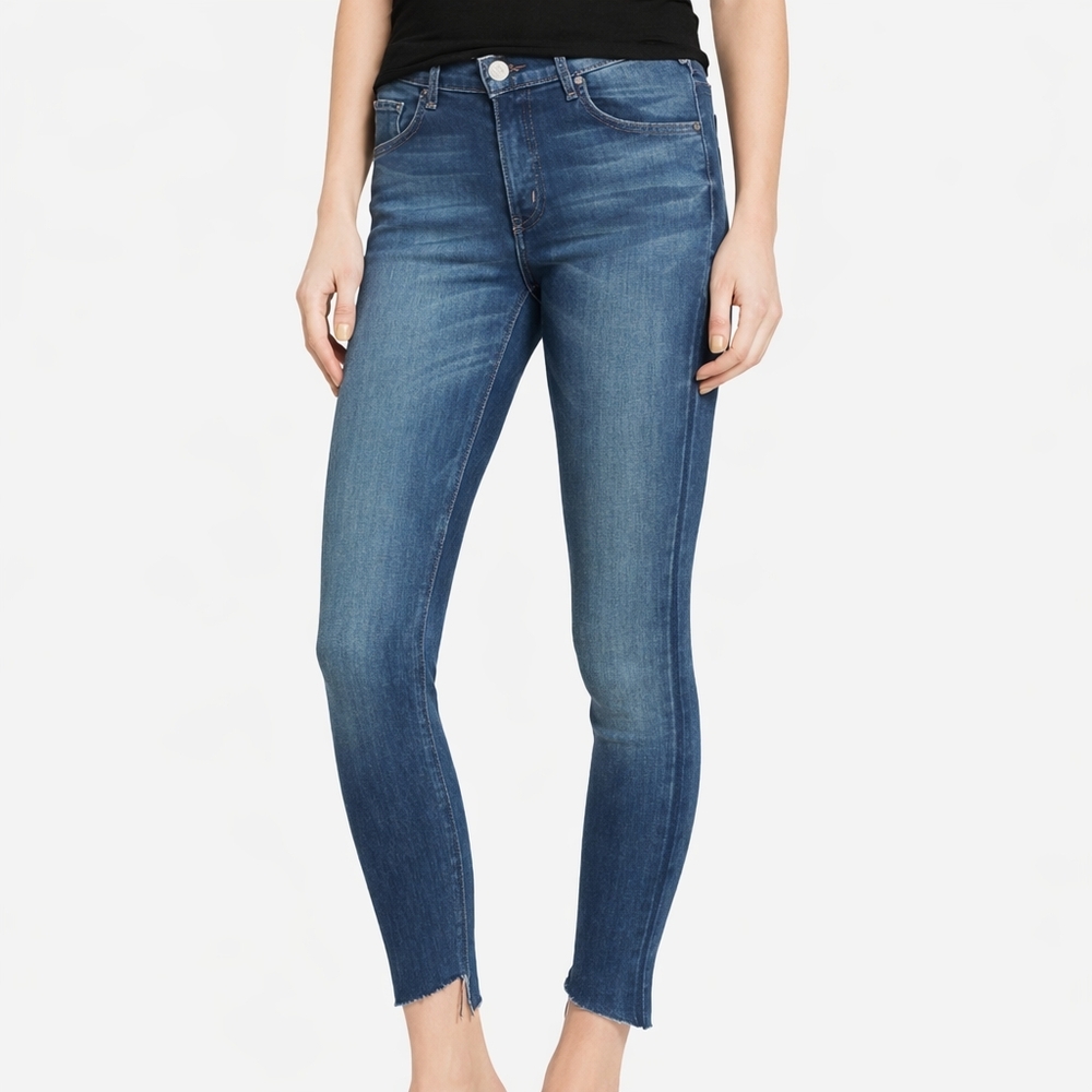 McGuire Denim Newton Skinny Raw Step Hem Ankle Jeans Size 28